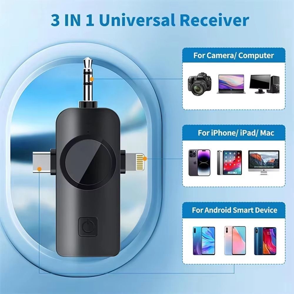11-2 (3-in-1) Dual Wireless Noise Cancelling Lapel Microphone System
