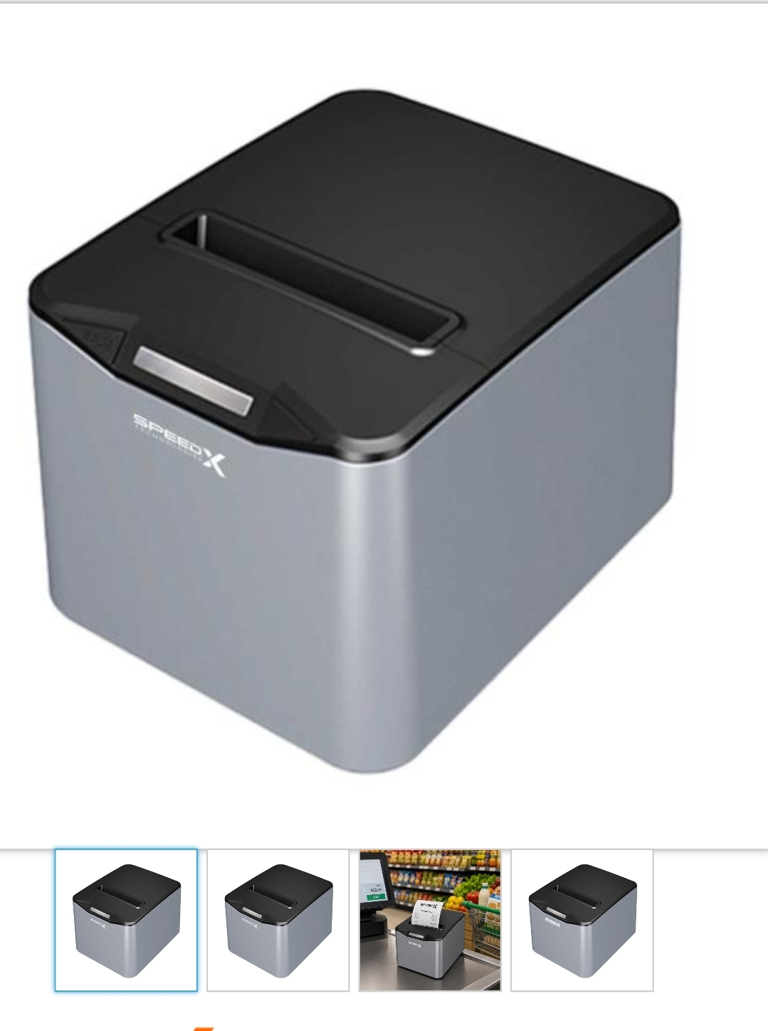 SP-200U 80MM THERMAL RECEIPT PRINTER USB GREY & Black