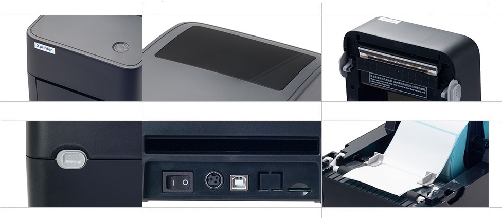 XP-410B 4 Inch Thermal Receipt And Label Printer With Usb 