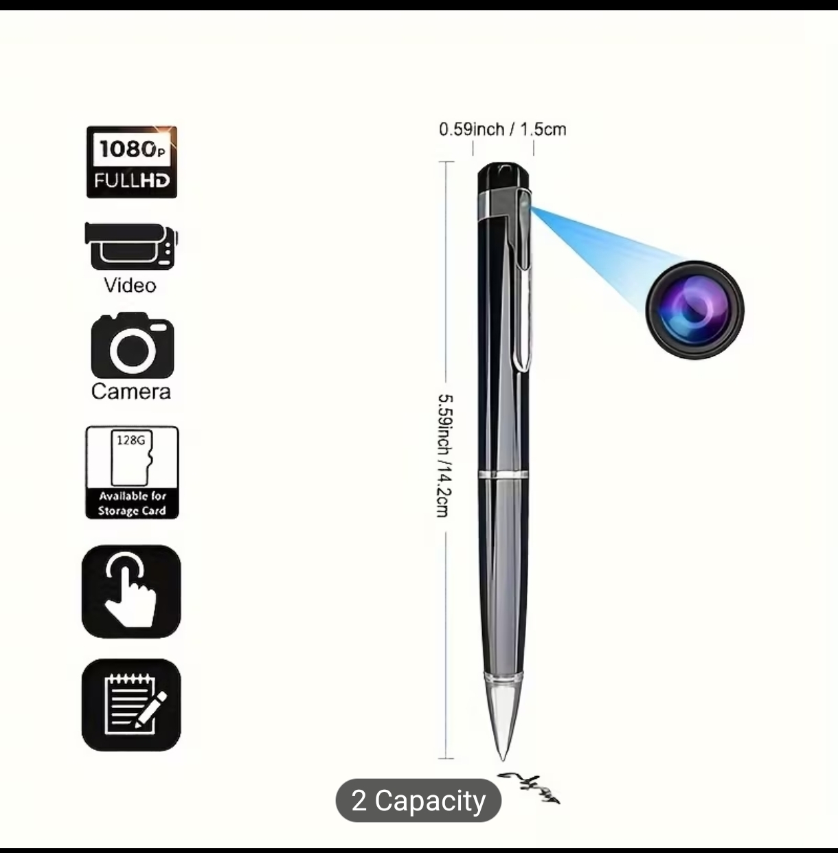 Spy Pen Camera HD 1080p with Audio | Hidden DVR | ATSS Digital SKP