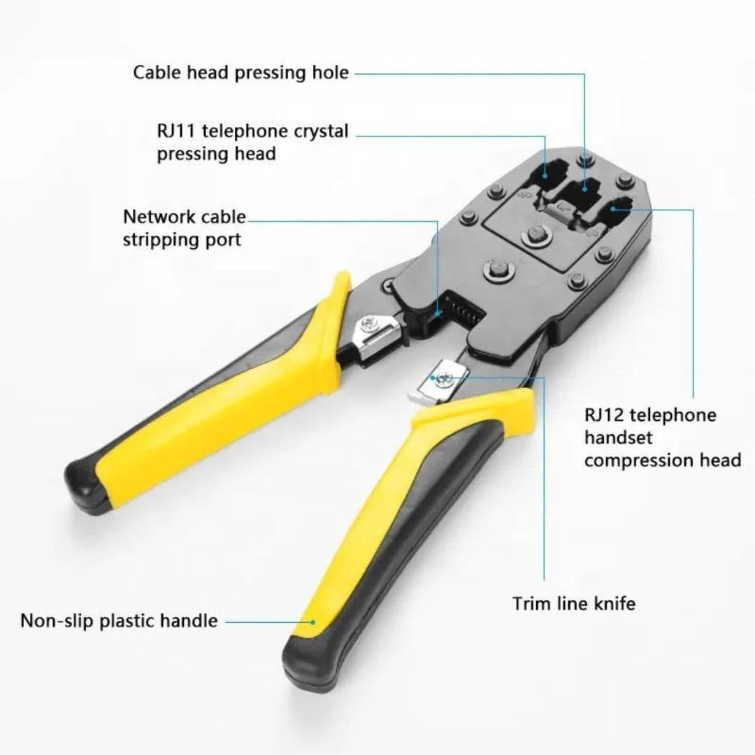 Bosi Network Plug Crimping Tool 4p/6p/8p Cutter & Stripper photo 2