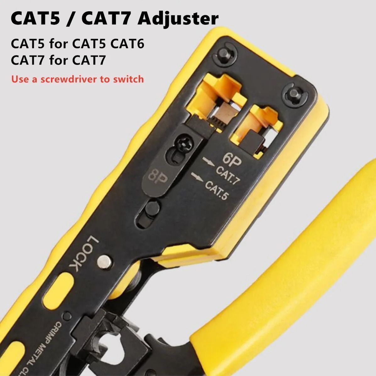  Ht-718 Cat7 Rj45 Crimping Tool With Cutter photo 3