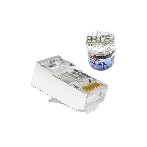 Cat6 Rj45 (fu) Ftp/stp Connector 100pcs (bottle Pack)