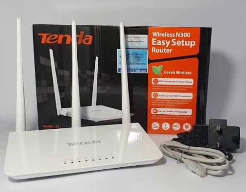 Tenda F3 Router N300 Wireless WiFi 3 antena router