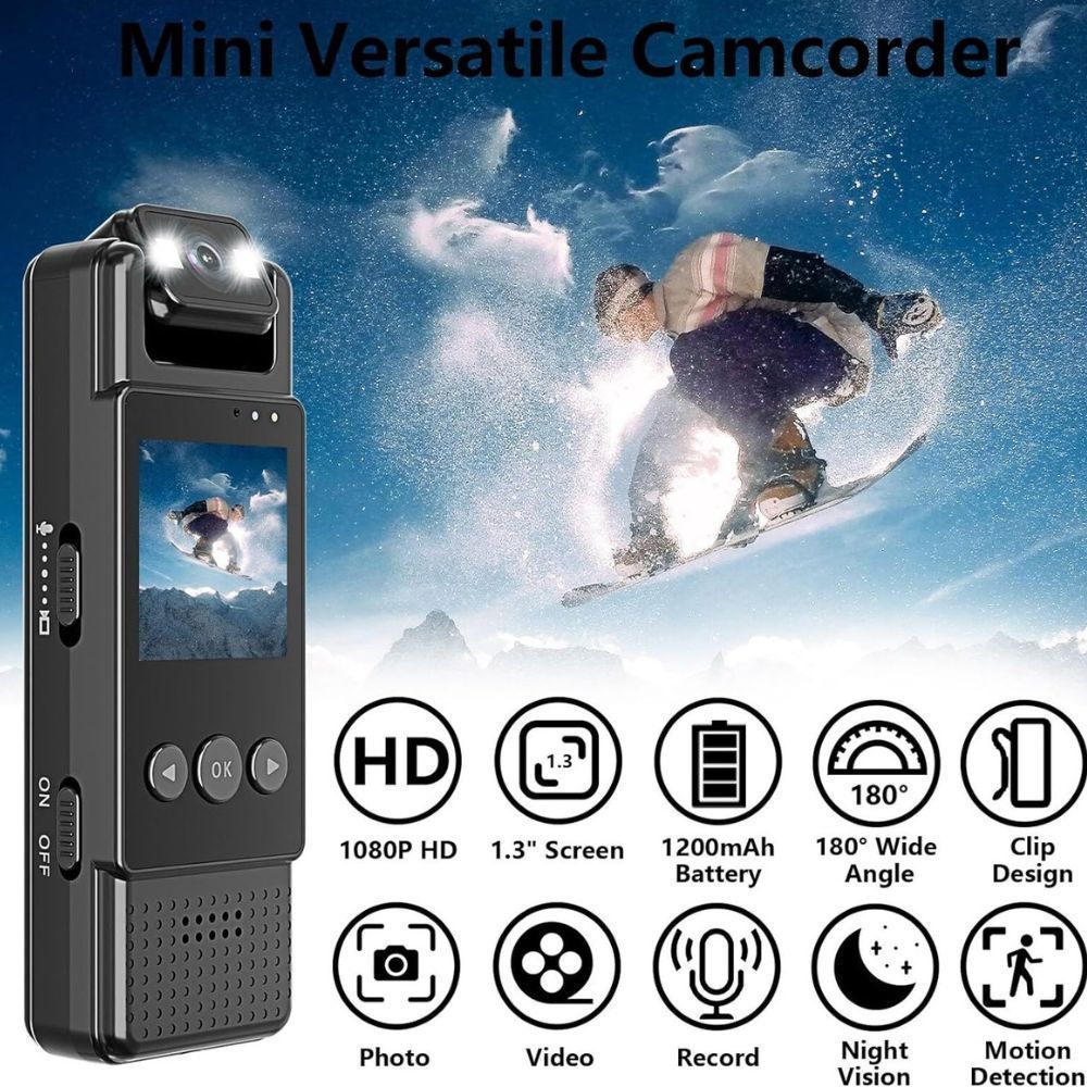 L12 Mini Body Camera Wifi Video Recorder 1080p Wearable Night Vision photo 2