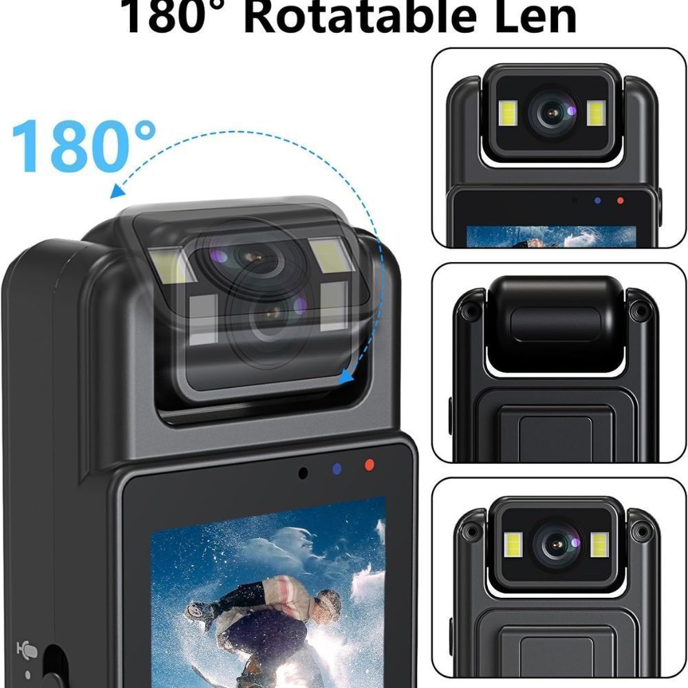 L12 Mini Body Camera Wifi Video Recorder 1080p Wearable Night Vision photo 3