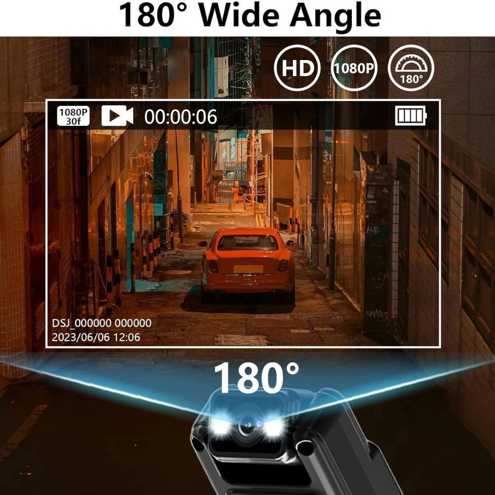 L12 Mini Body Camera Wifi Video Recorder 1080p Wearable Night Vision photo 4