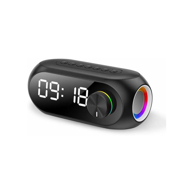 Kisonli Lp-2s Rgb Speaker Alarm Clock Bluetooth 5.0 Tf-card For Mobile