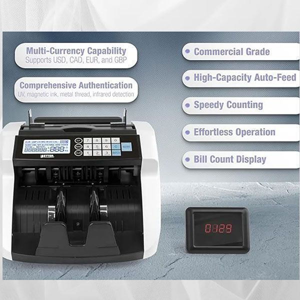 Sp-610 Advanced Cash Counter Machine With Fake Note Deduction photo 2