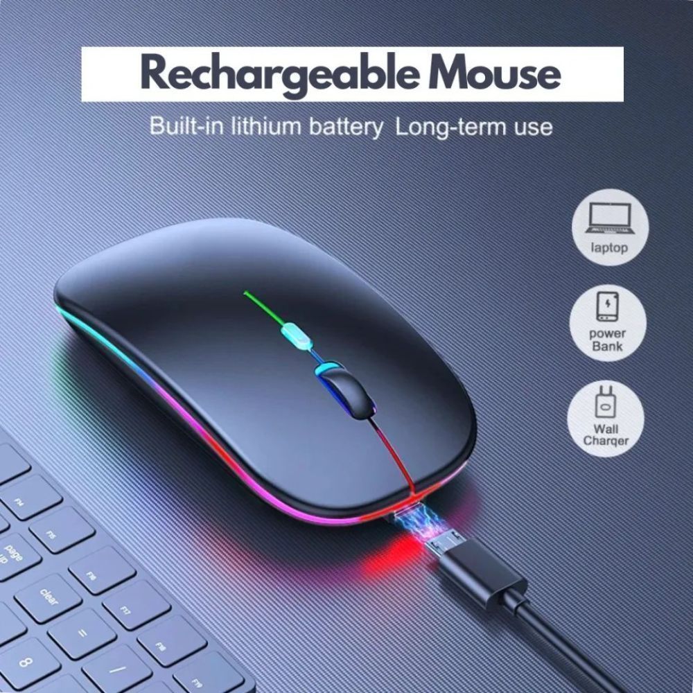 Hp W10 Wireless Rgb Bluetooth, Wireless, Rechargeable Slim Mouse photo 3
