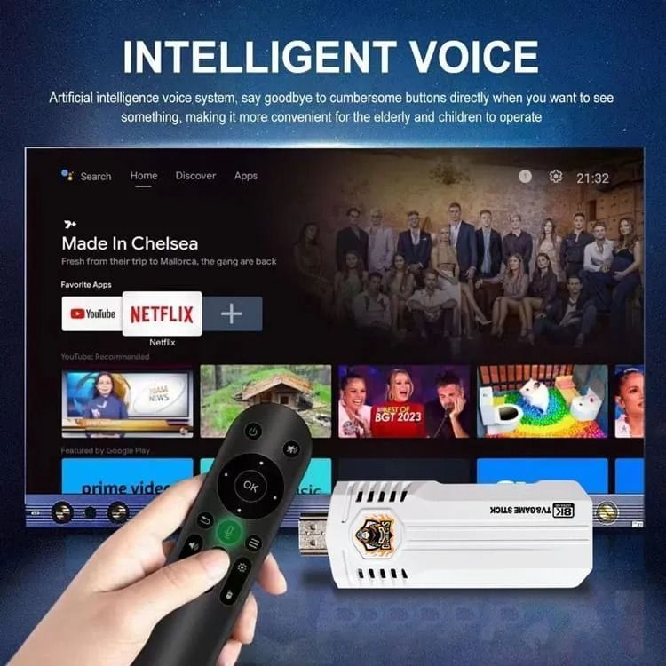 K8 Pro 40000+ Games 8k Hd Tv Classic Game Stick Android12.1 With Console Wireless 2.4g photo 3