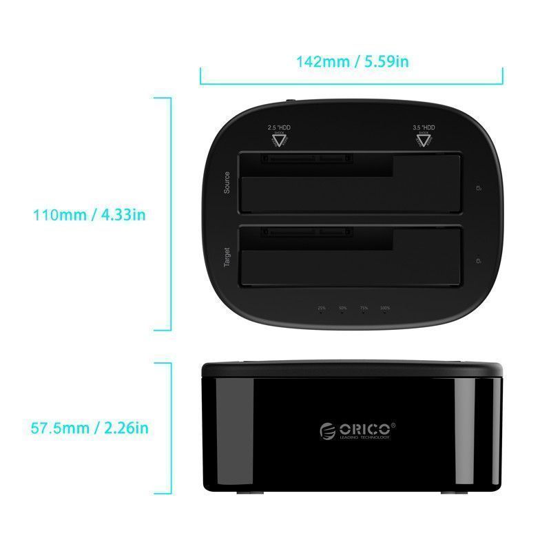 Orico (6228us3) 2.5/3.5 Inch Usb3.0 1 To 1 Hdd And Ssd Hard Drive Dock photo 2