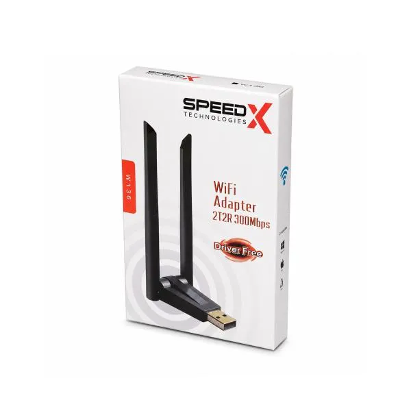 Speed-x Alfa Antena Wifi Usb Adapter 300 Mbps