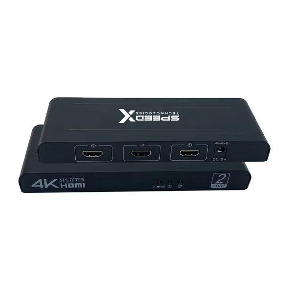  Speed-x Fj102 Hdmi Splitter 2 Port 4k Big Size