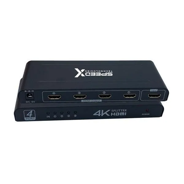 Speed-x Fj104 Hdmi Splitter 4 Port 4k Big Size