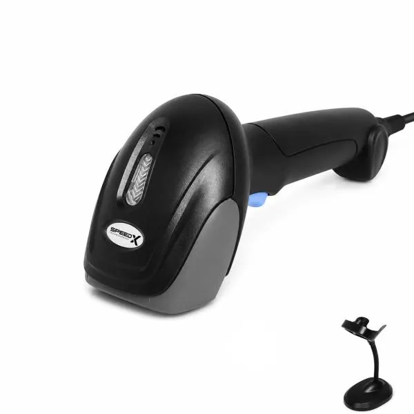 Speed-x Sp-8600 2d Wire Cmos Handheld Barcode Scanner With Stand