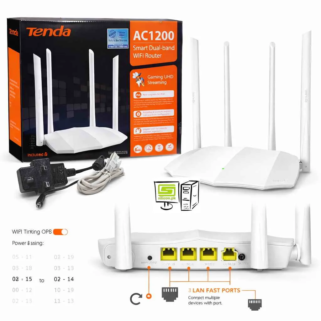 TENDA AC5V3.0 AC1200 Smart Dual band Wi-Fi Router