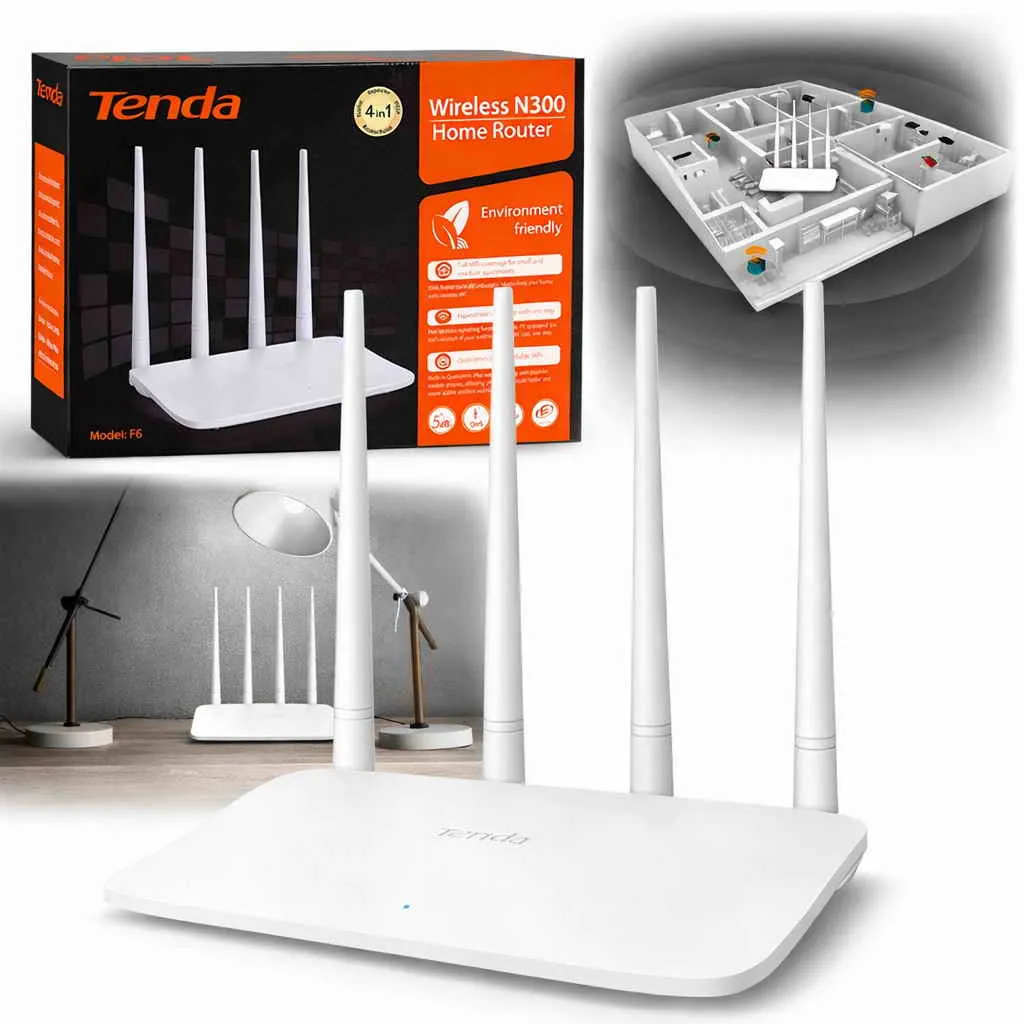 Tenda F6 Wireless N300 Easy Setup Router