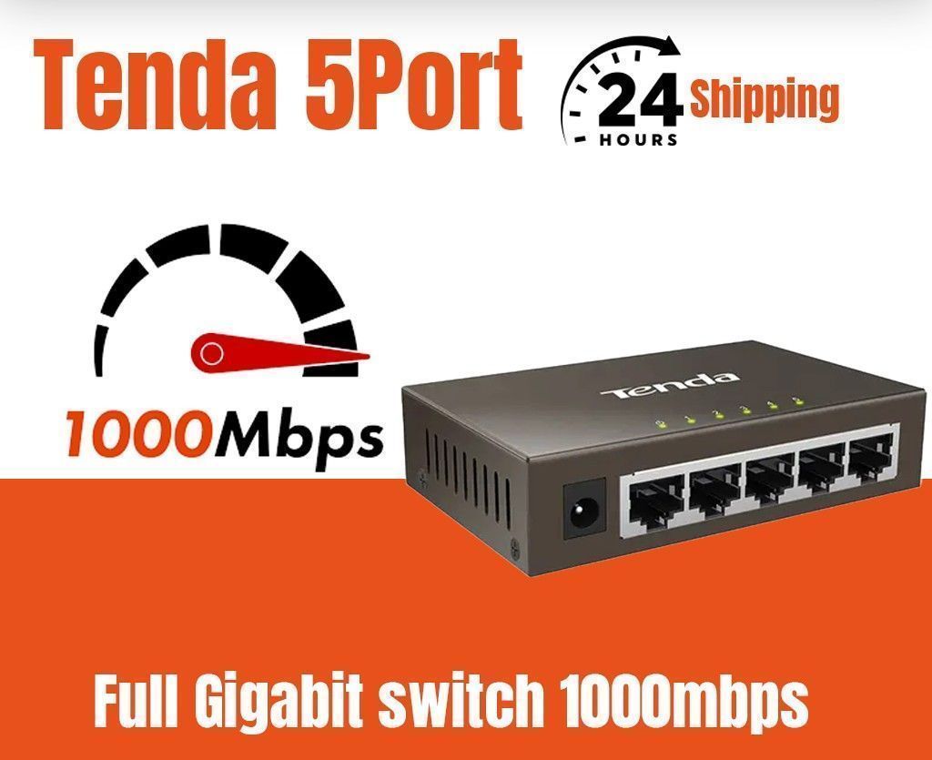 Tenda SG105 5-Port Gigabit Ethernet Desktop Switch photo 2