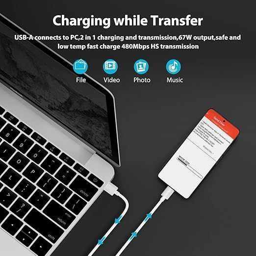 Xiaomi 120W HyperCharge Fast Wall Charger with Type-C Cable (EU Plug, QC3.0) photo 2