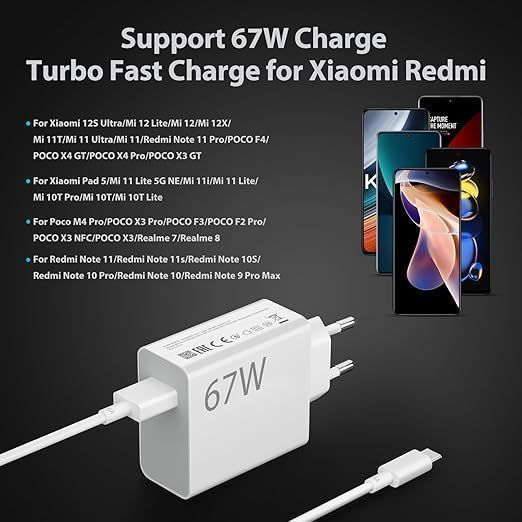 Xiaomi 120W HyperCharge Fast Wall Charger with Type-C Cable (EU Plug, QC3.0) photo 6